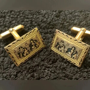 Vintage Egyptian motif Cuff Links